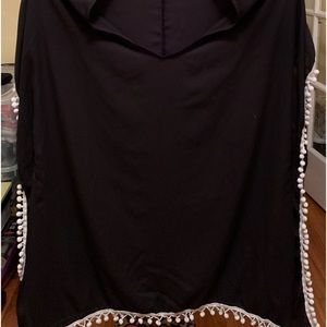 NWOT black swimsuit coverup.